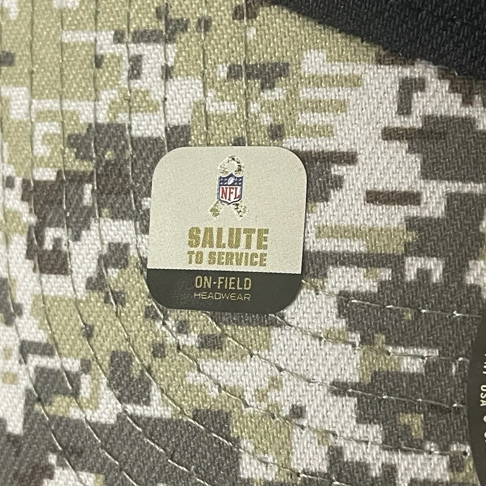 New Era Hat NFL Dallas Cowboys Black Camo‎ Adjustable Salute To Service 9Forty